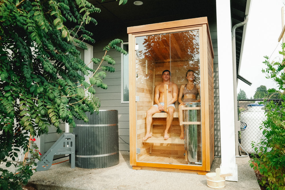 The Sweat Booth interior benches