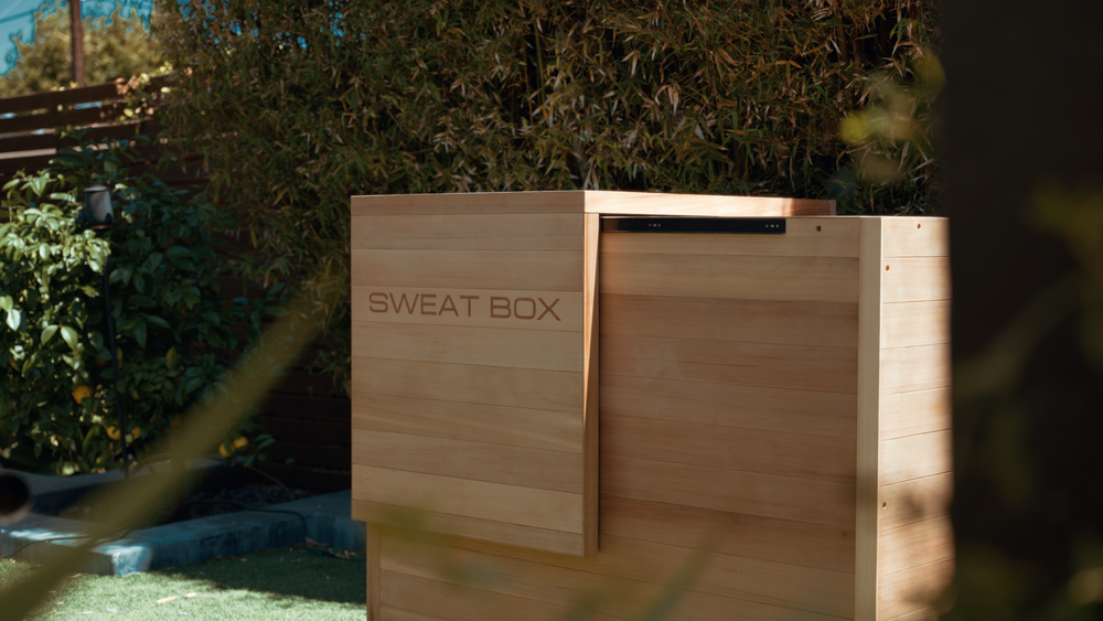 The SweatBox Outdoor cedar sauna